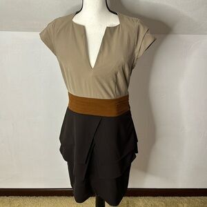 Twelve by Twelve Brown Tan Dress Size M